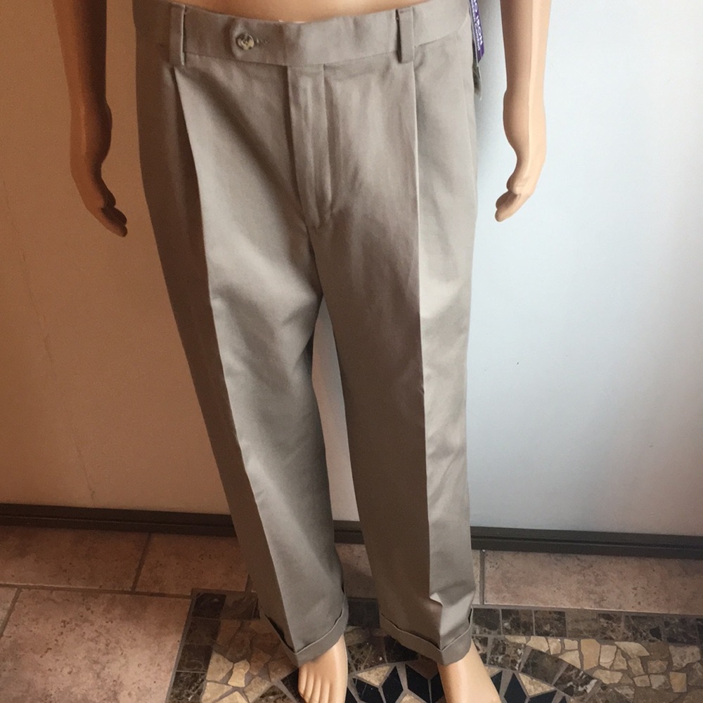 Alan Flusser GOLF pant no iron expandable waist  NWT